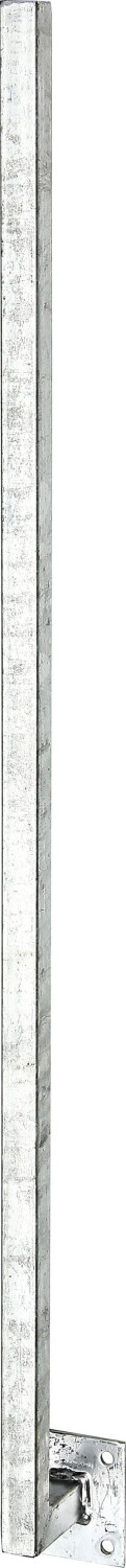 Alberts Zaunpfosten zum Aufschrauben 1150 x 30 x 30 mm feuerverzinkt grau (43244304)